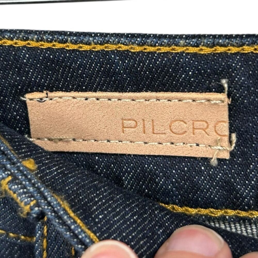 NWT Pilcro Ultra High Rise Five Pocket The Split Straight Denim Jeans Womens 26 - Picture 6 of 12